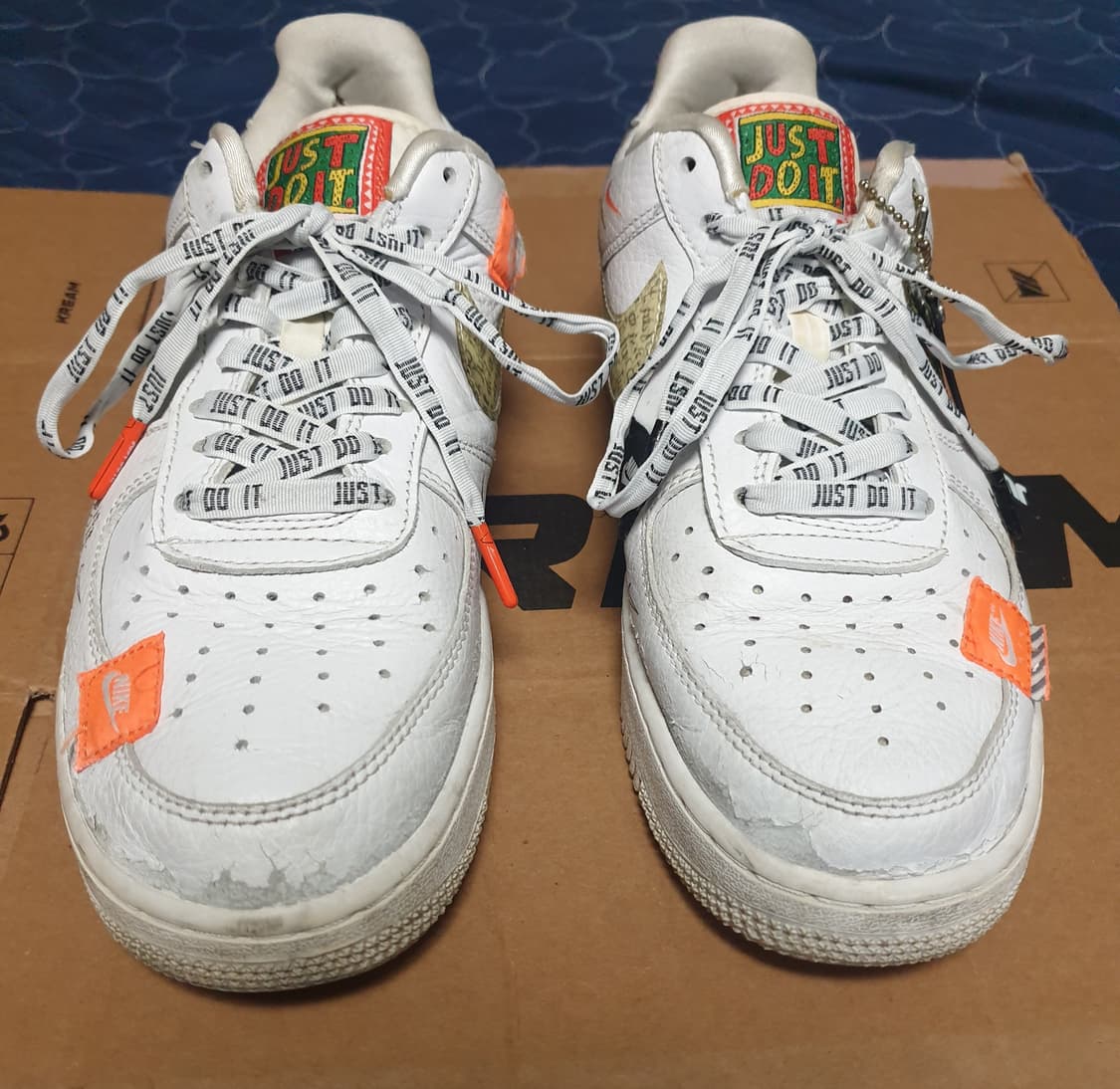 (단종매물) 나이키 에어포스1 로우 저스트두잇 팩 화이트 (260) 상품이미지4