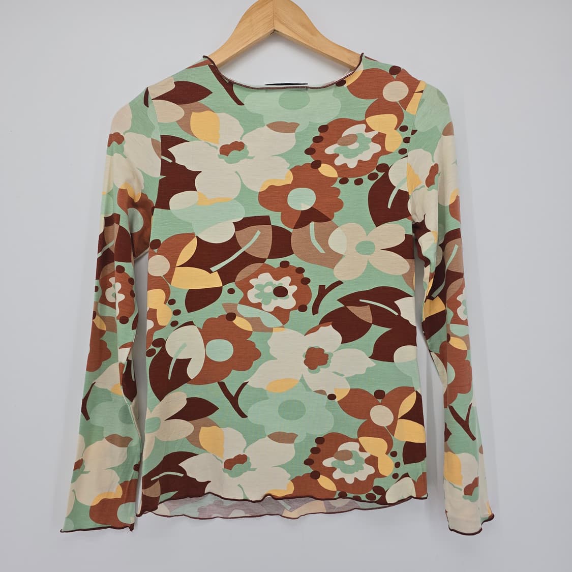 일본 빈티지 플라워 모달 티셔츠 상품이미지6