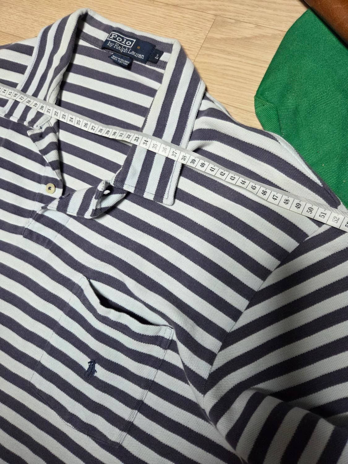 POLO RALPH 단가라 포켓 카라 반팔 티셔츠  상품이미지4