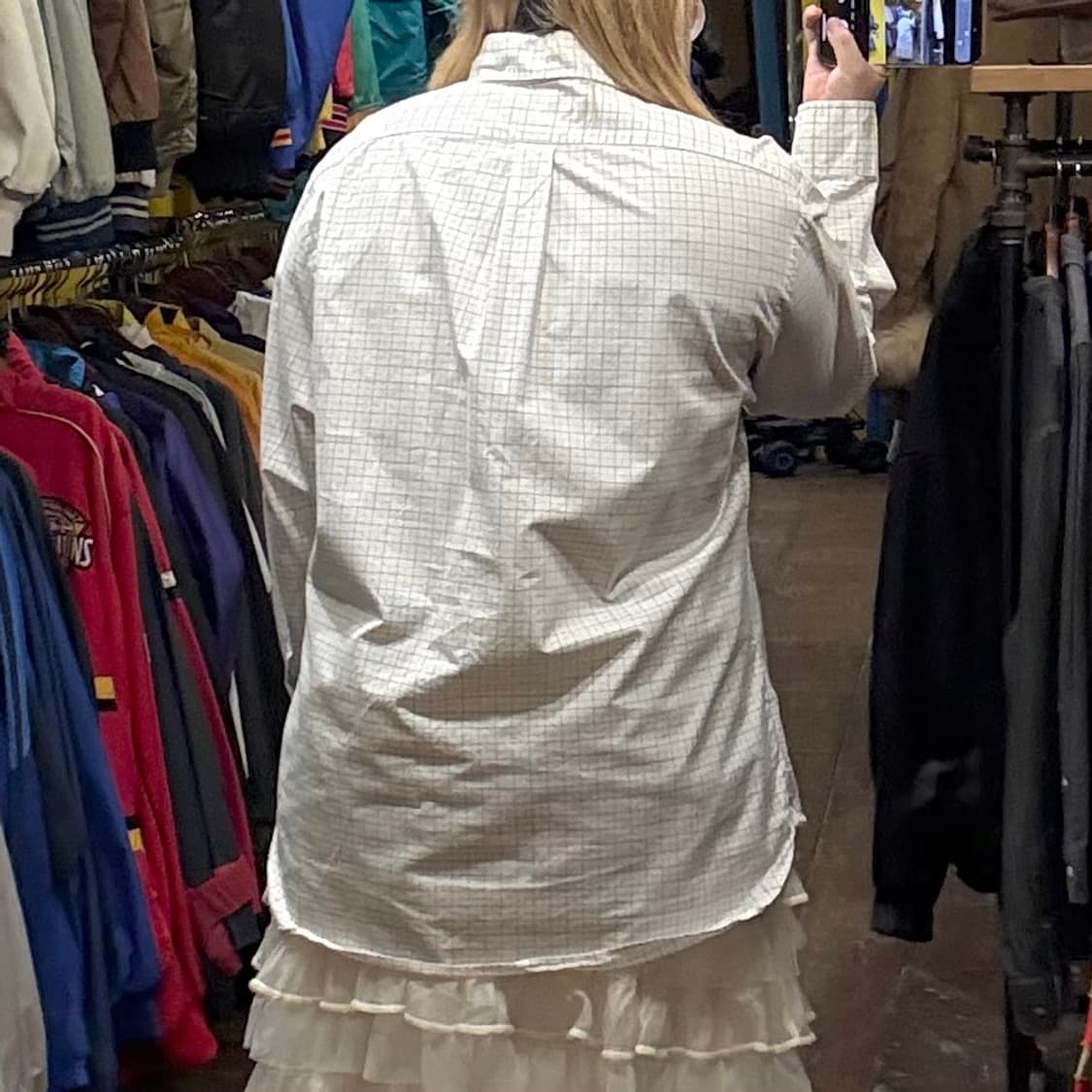 [HI] 폴로 랄프로렌 긴팔셔츠 체크 화이트  상품이미지5