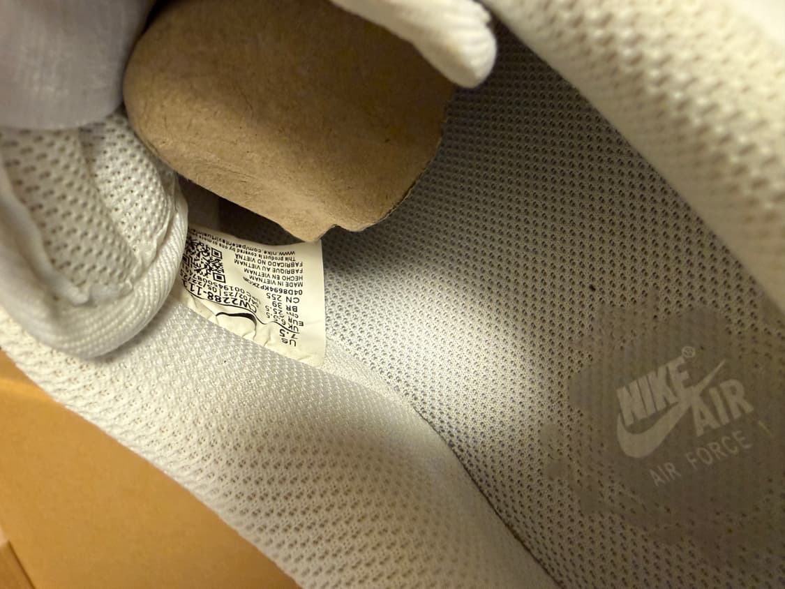 나이키 에어 포스 1 '07 화이트 255mm 새상품 상품이미지3