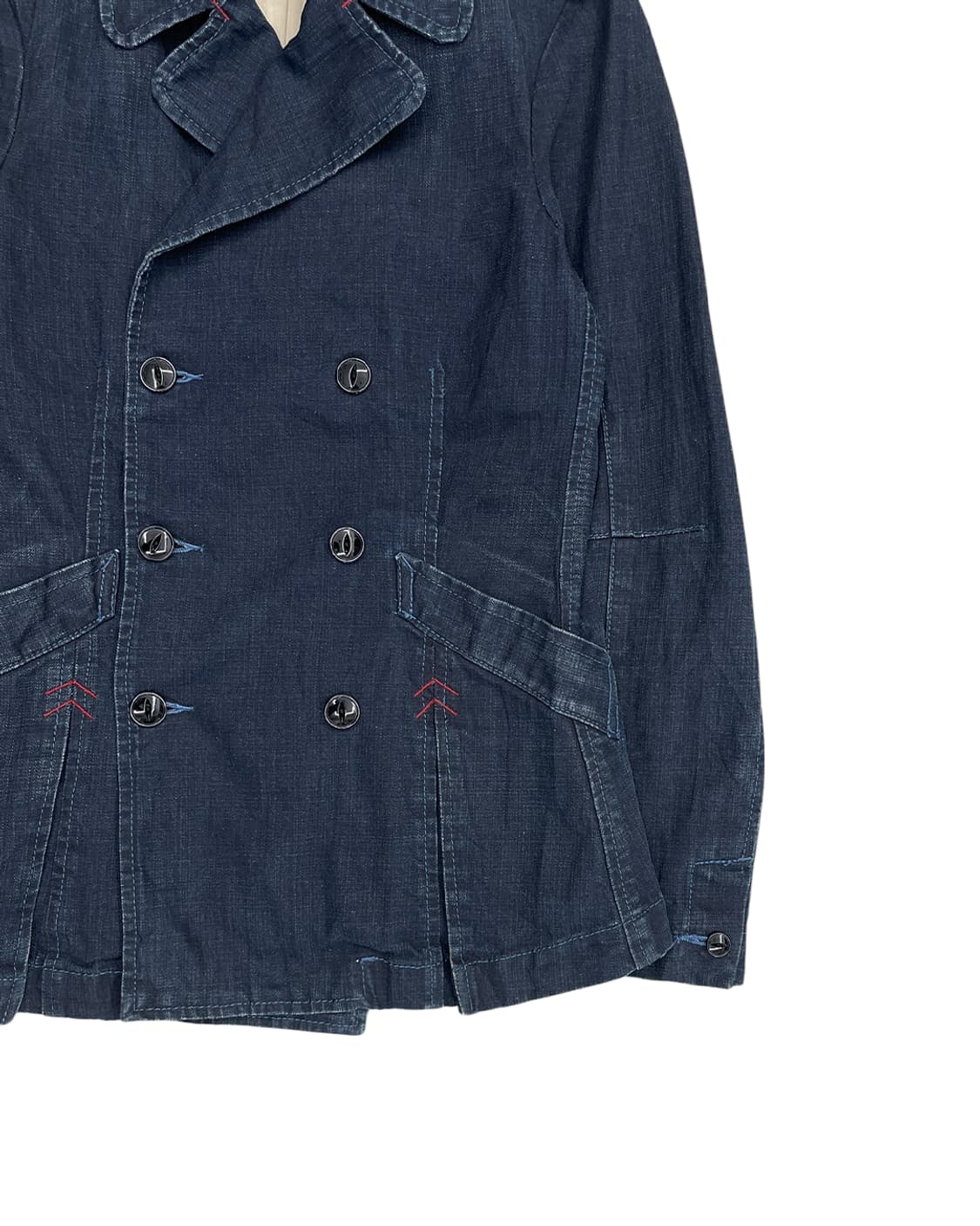 마리떼 프랑소와 저버 레드 스티치 디테일 데님 블레이저 상품이미지7