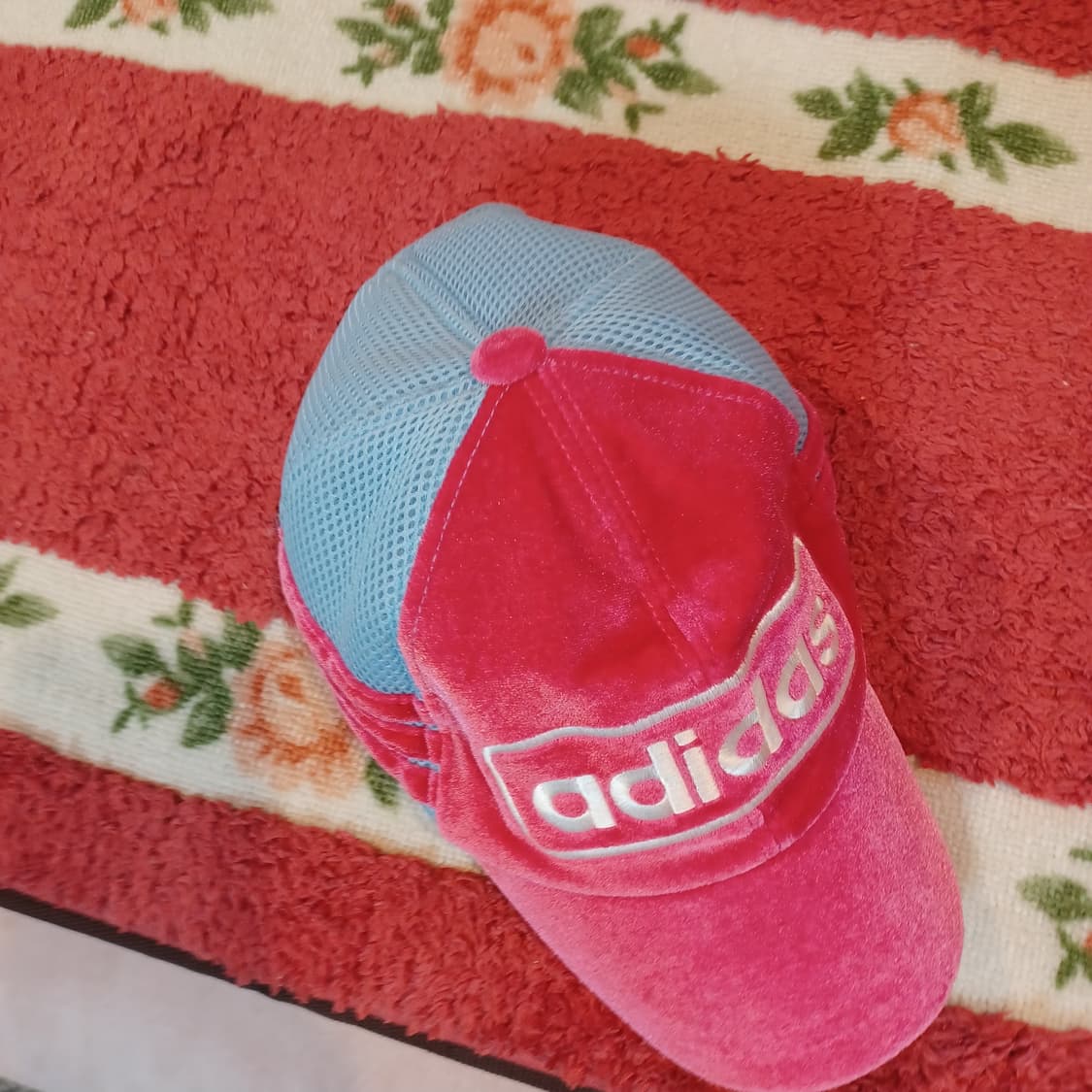 00s y2k 아카이브 아디다스 벨루아 매쉬 볼캡 찐핑 상품이미지3