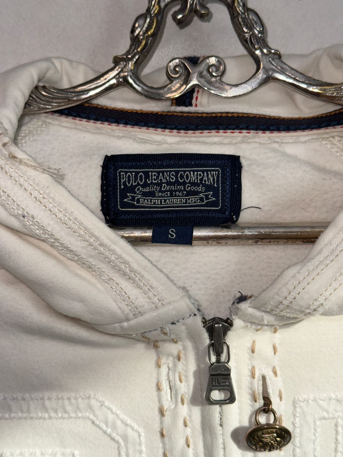 Polo jeans grunge stitch piercing 후드집업 상품이미지5