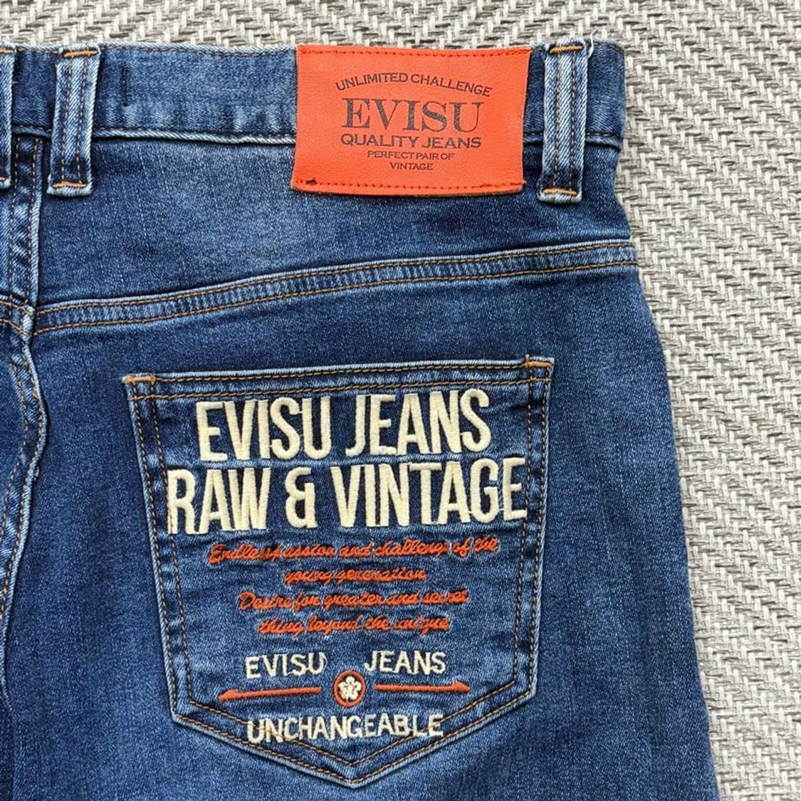 에비수 디트로이트 자수 데님팬츠 v2421 상품이미지8