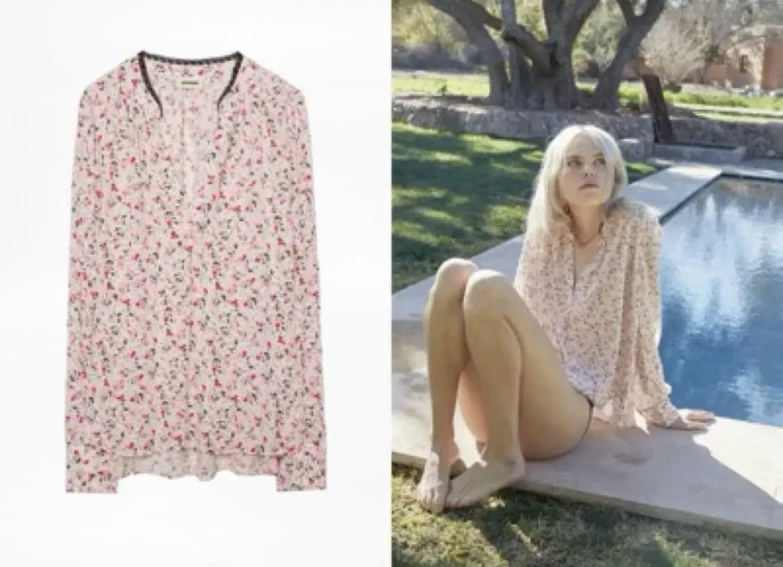 쟈딕앤볼테르 비스코스 블라우스 셔츠 상품이미지10