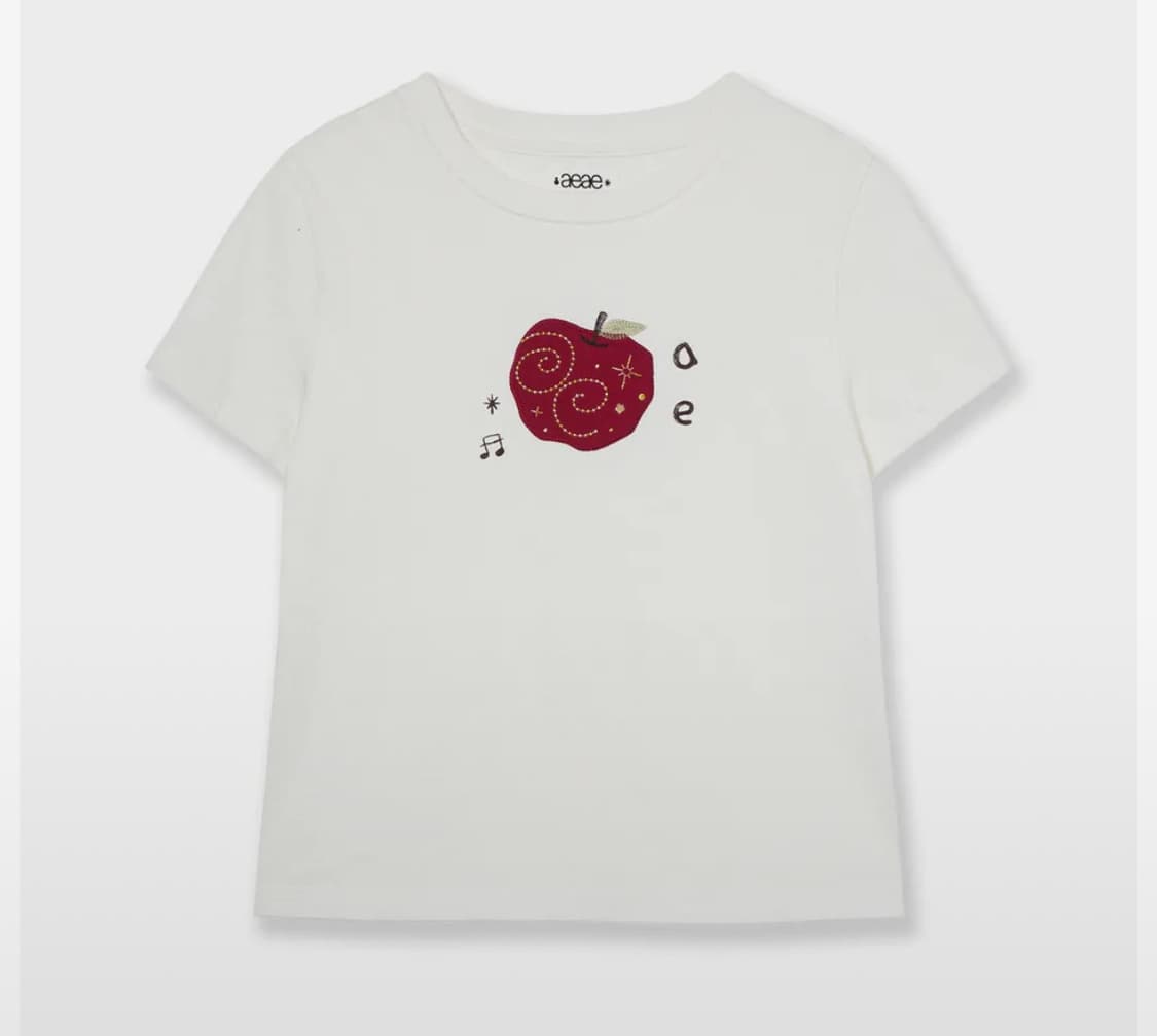 aeae RINGO TEE [WHITE] 새상품 상품이미지1