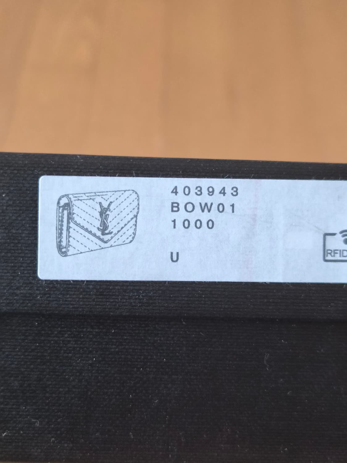 (정품) 생로랑 엔벨로프 마틀라세 반지갑 블랙 (명품 여성 가방) 상품이미지5