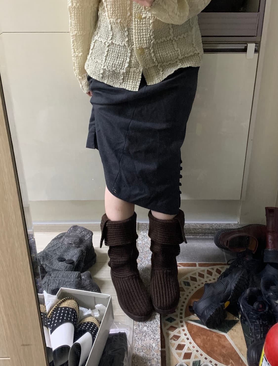 어그 카디 니트부츠 브라운 230 상품이미지7