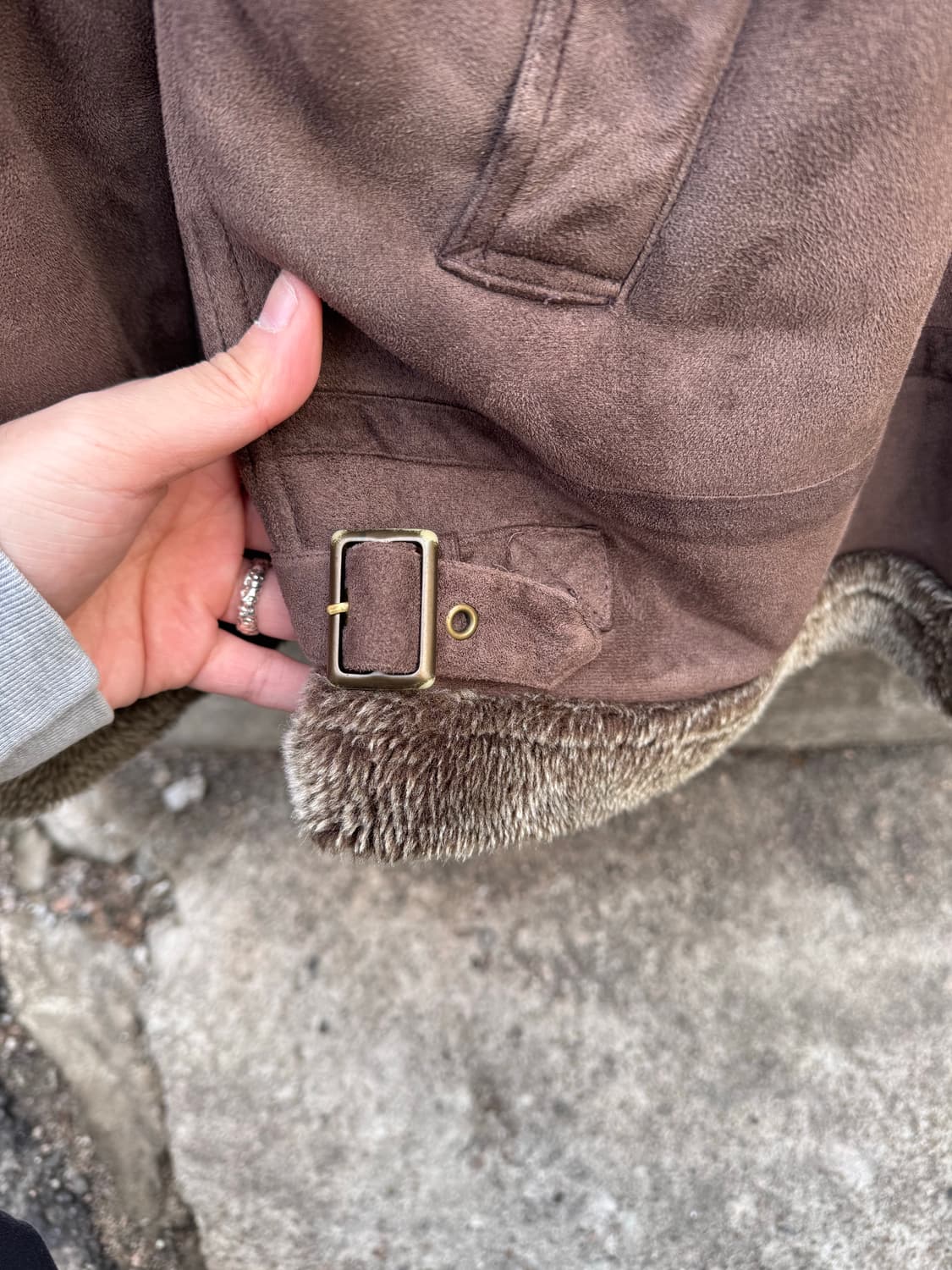 간사이 야마모토 진스 B-3 무스탕 자켓  상품이미지4