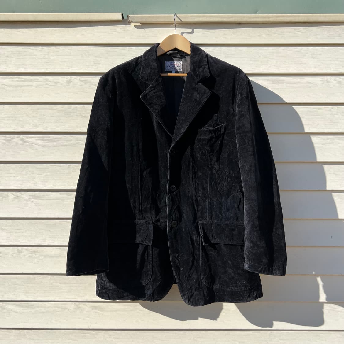 Early 90’s Armani Jeans 벨벳 3버튼 자켓 상품이미지1