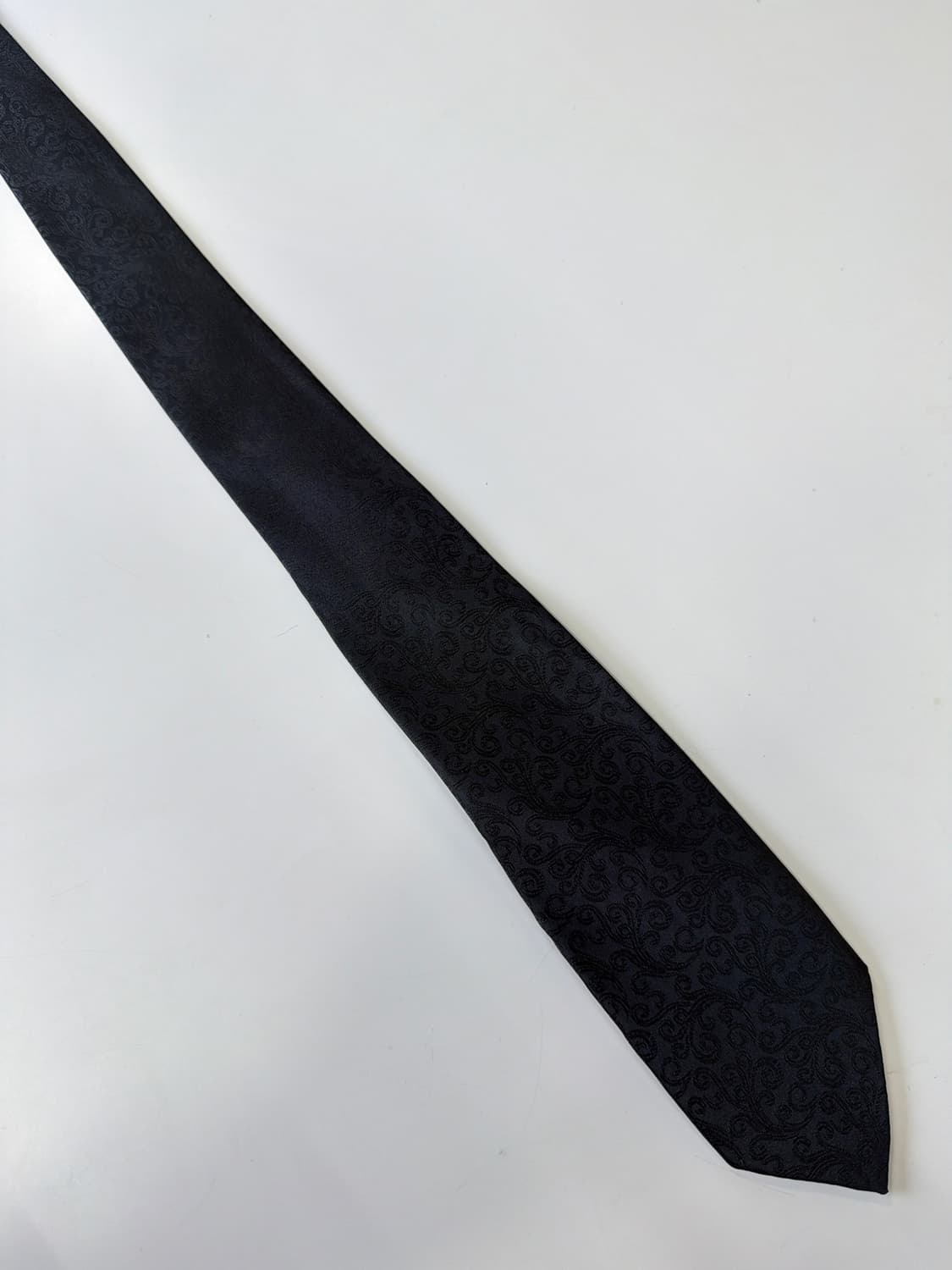 블랙 패턴 넥타이 7.7cm 상품이미지2