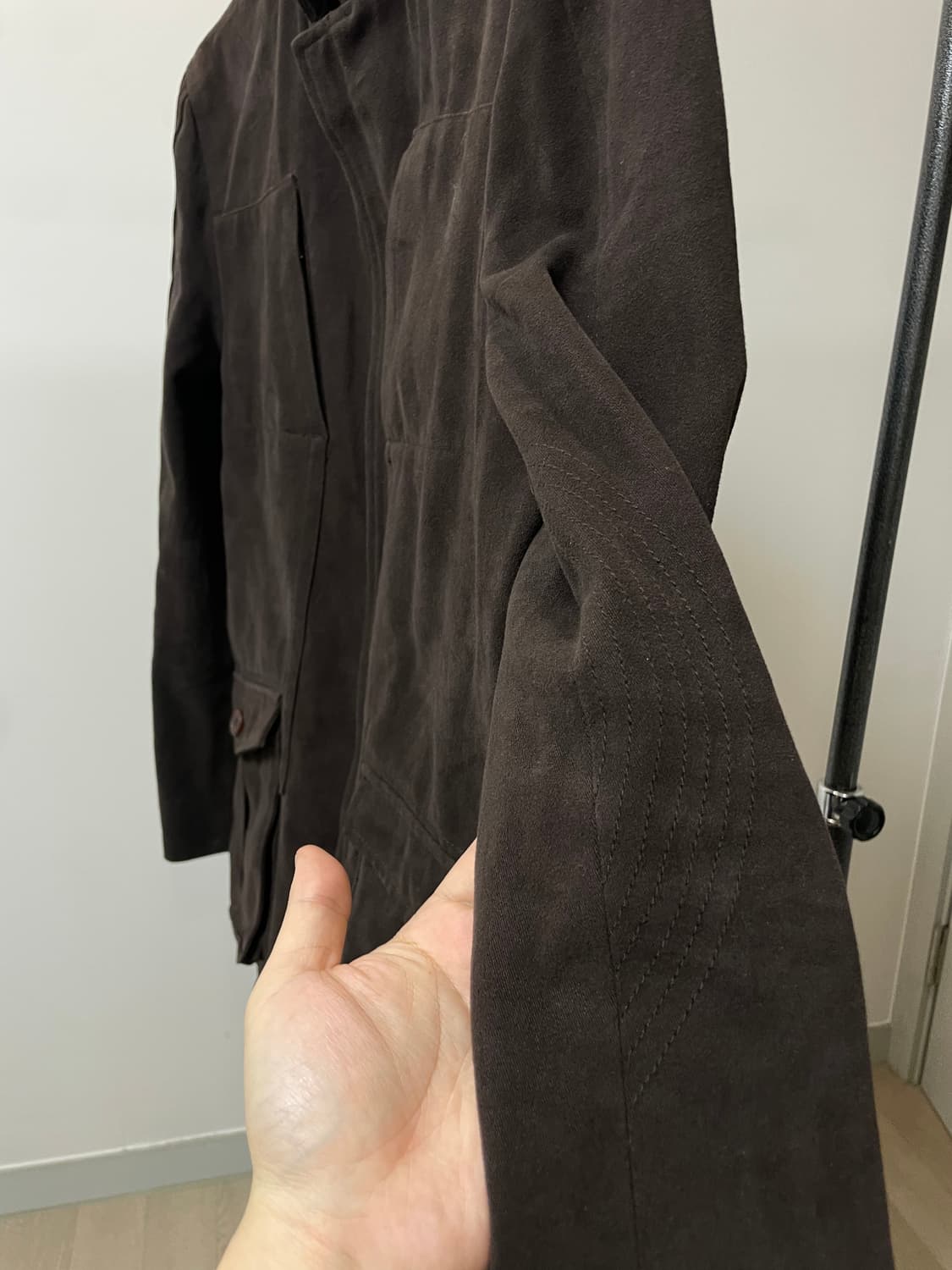 (100) MF 마자 플라바 브라운 스웨이드 자켓 상품이미지10