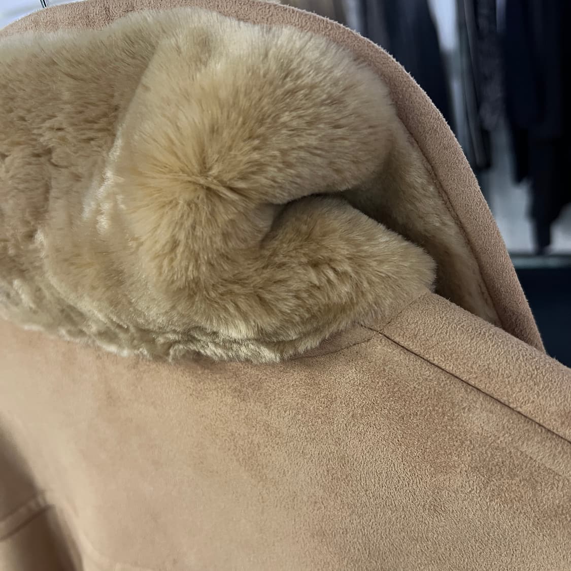 [50] MONSIEUR 니콜 양가죽 무스탕 코트  상품이미지6