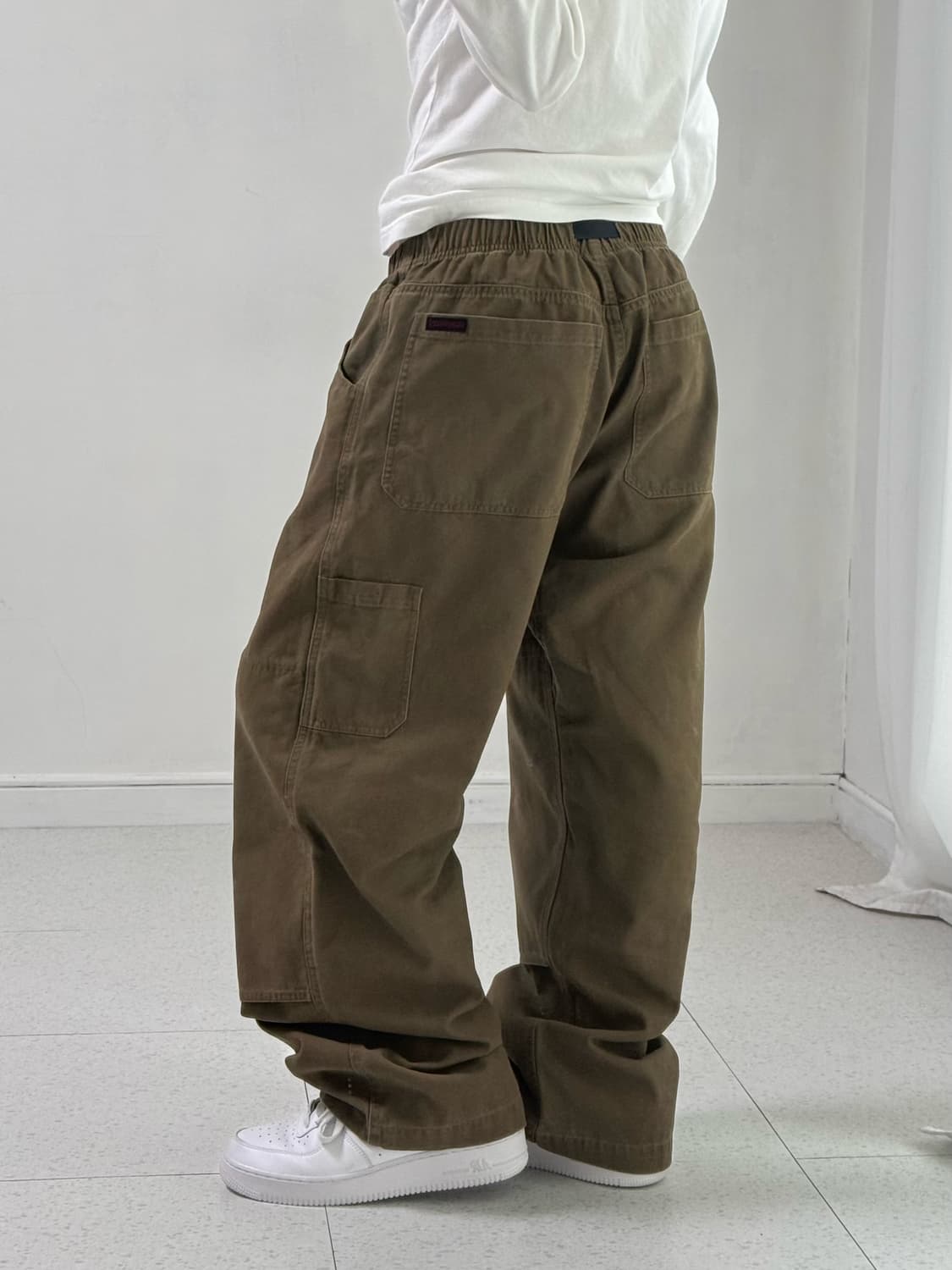 그라미치 카키 브라운 더블니 팬츠 상품이미지3