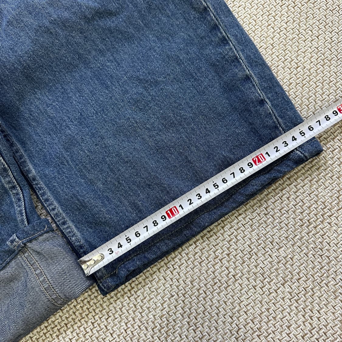 71 유니클로 데님 배기 커브 진 0410D 상품이미지5