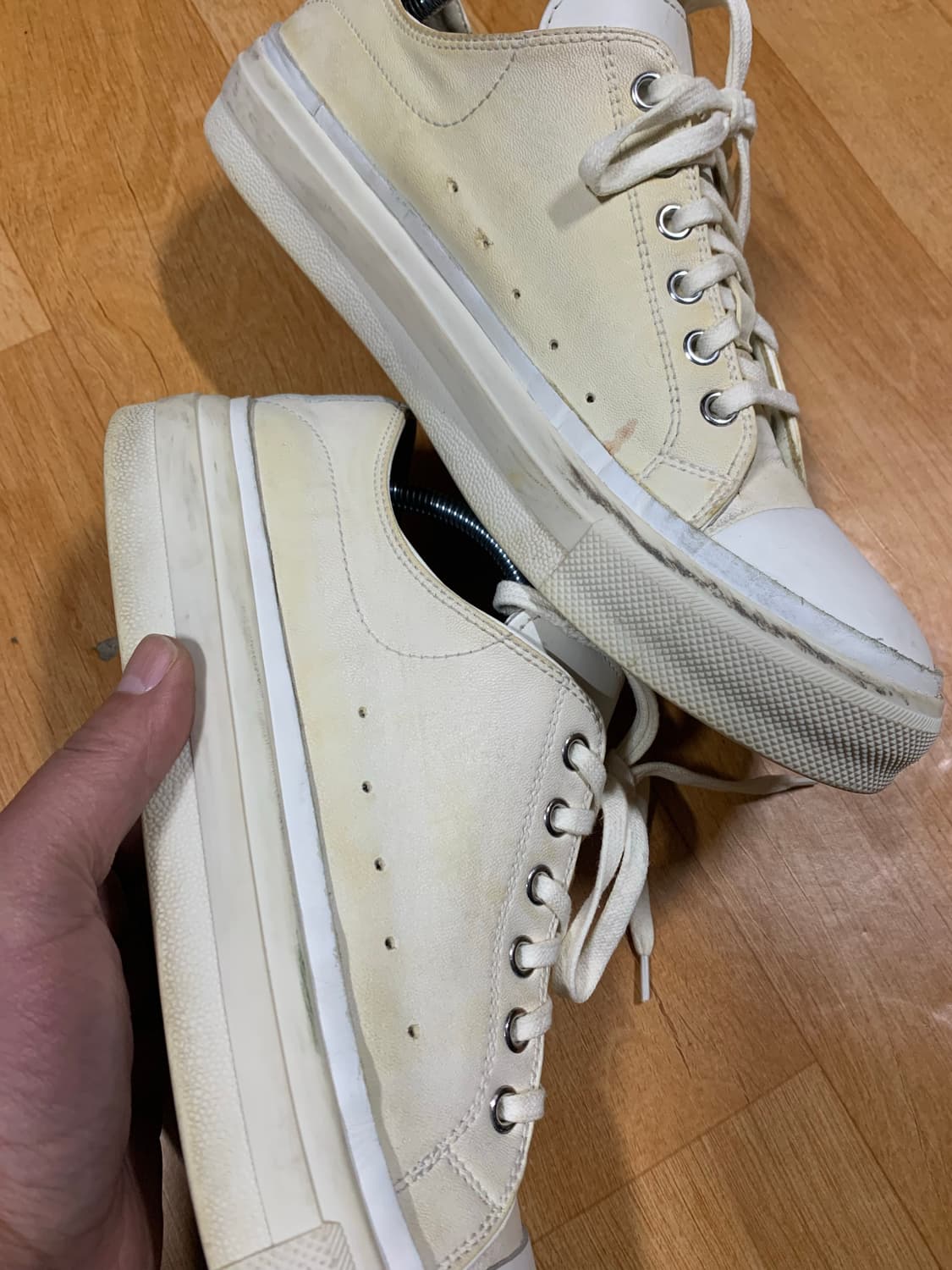 알렉산더 맥퀸 로우탑 스니커즈(어퍼-올 레더)41 사이즈 상품이미지6