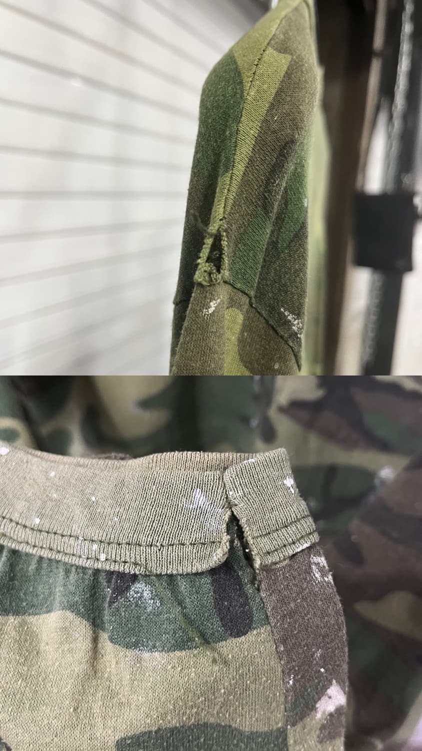 80s Woodland camo long slv (USA made) 상품이미지6