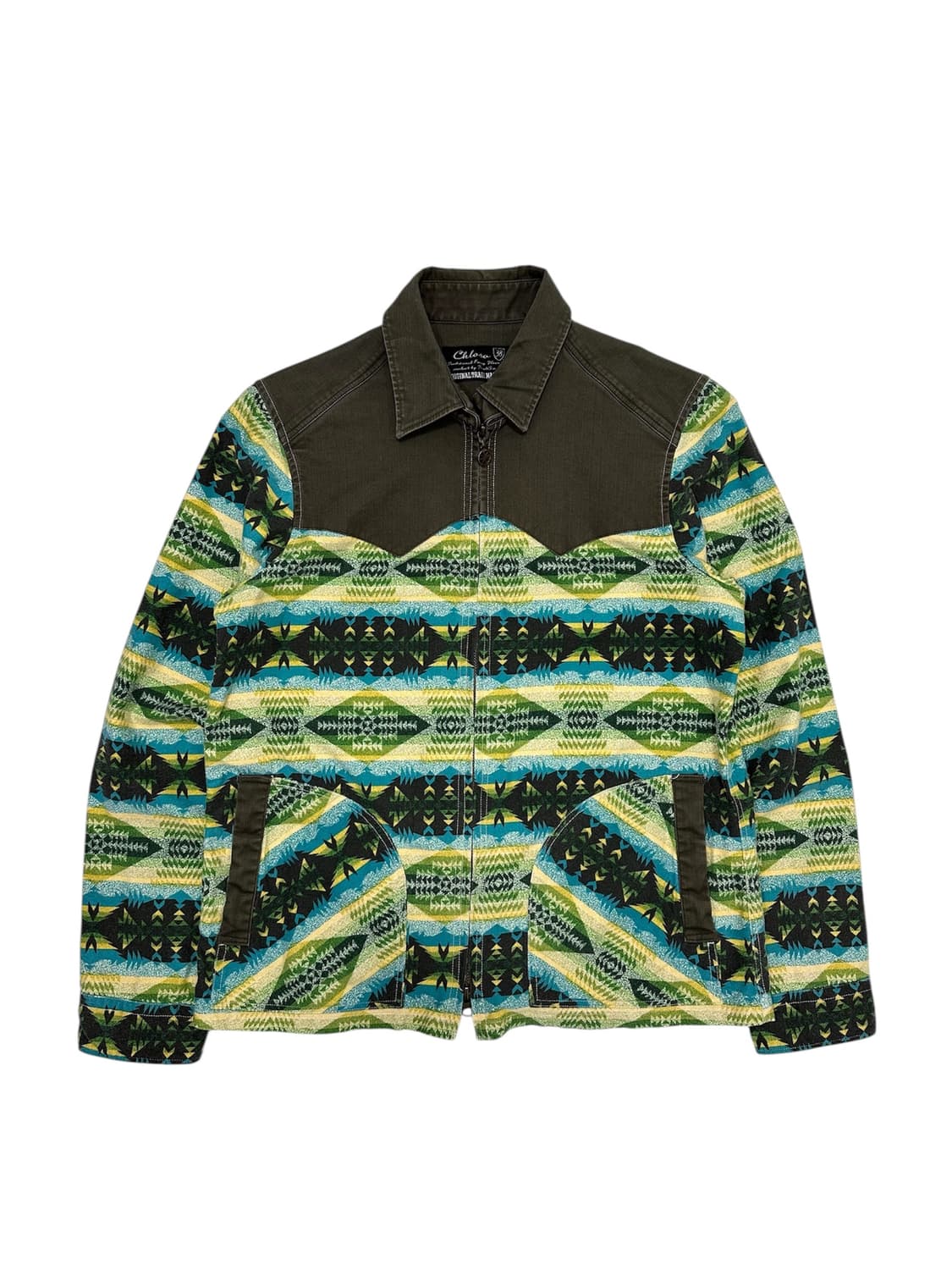 Chlora 패턴 집업 자켓 상품이미지1