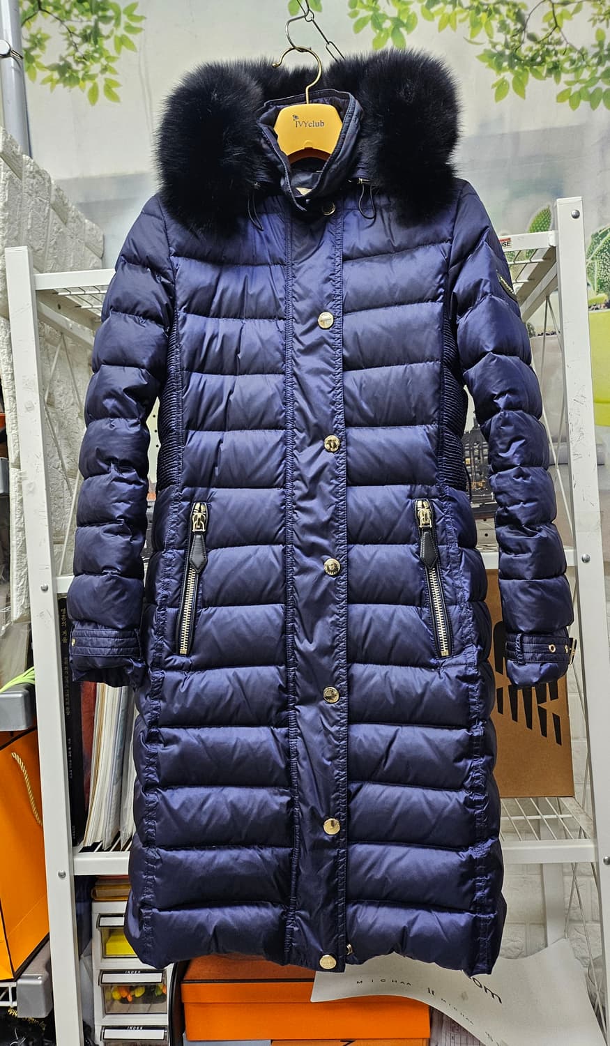 버버리 여성패딩 44 XS 다운 트렌치 롱패딩 AD29 상품이미지1