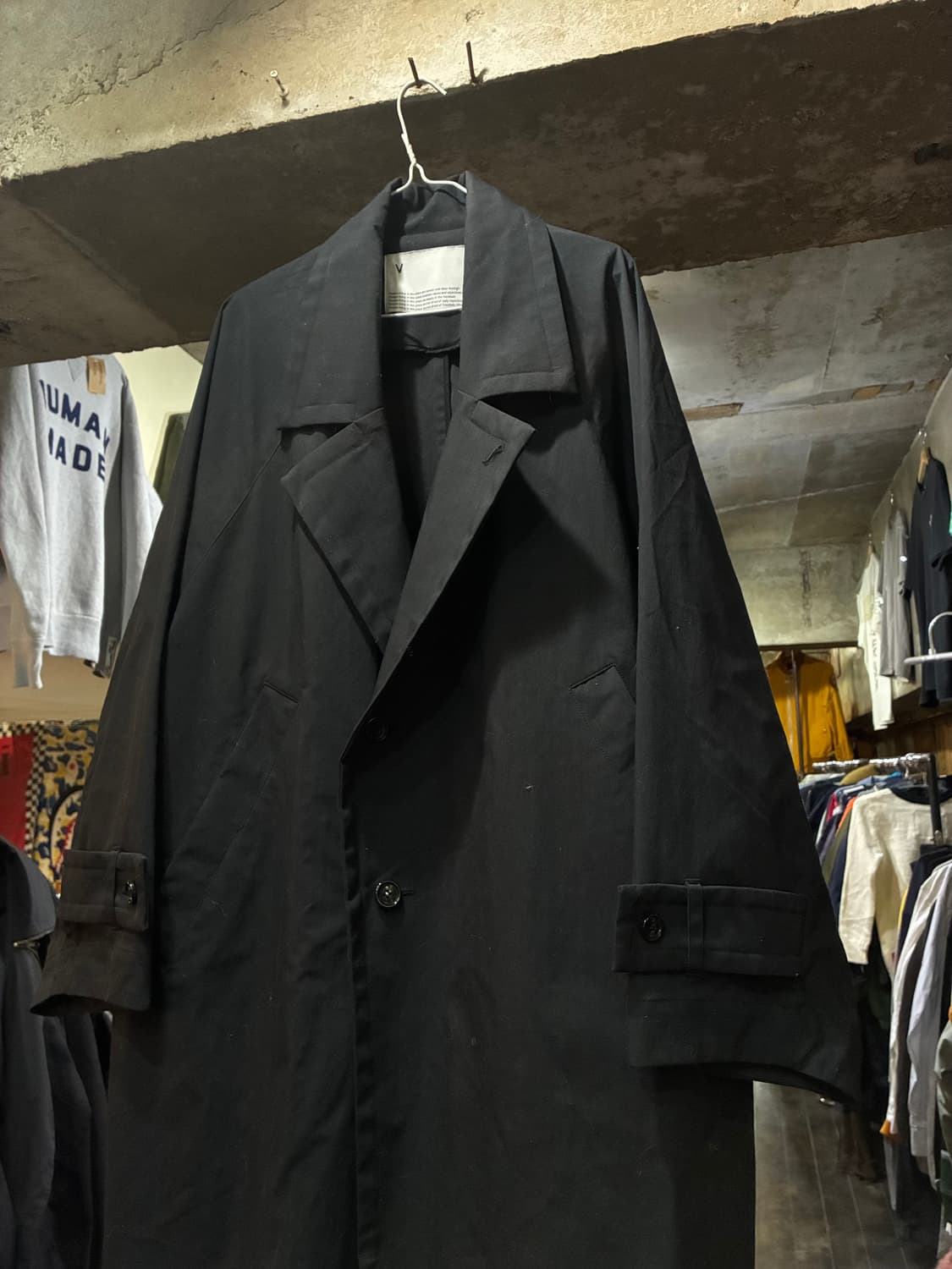 VOAAOV 22AW 보아브 리사이클 레이온 롱 코트 상품이미지3