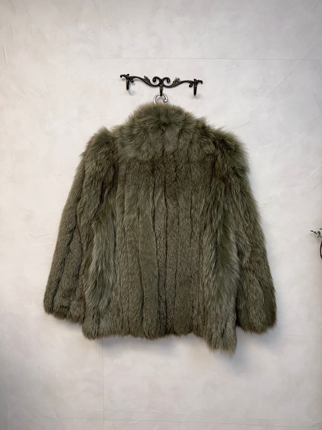 SAGA FOX mixed khaki brown fox fur coat  상품이미지3