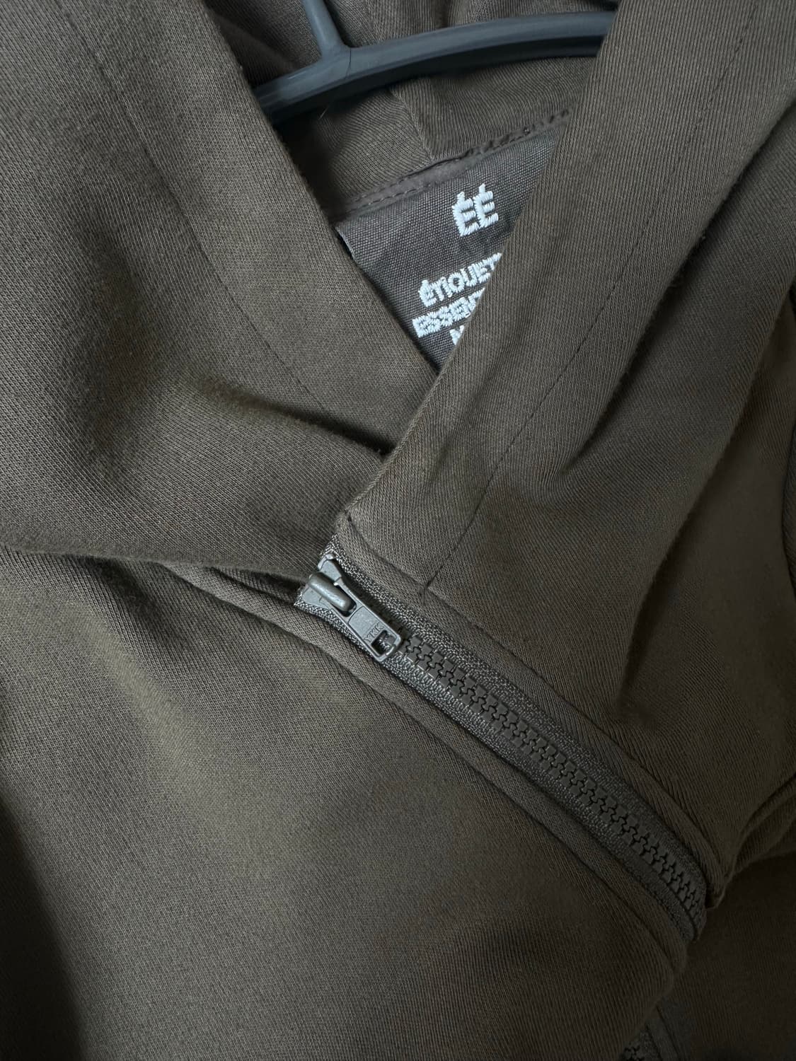 ÉÉ curved hoodie zip up (M) 상품이미지2