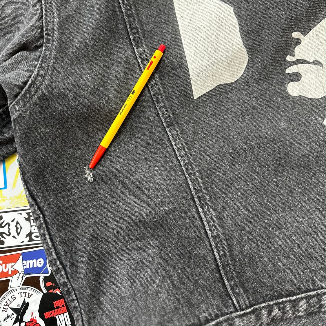 90s 말보로 데님 트러커 자켓 XL 상품이미지7