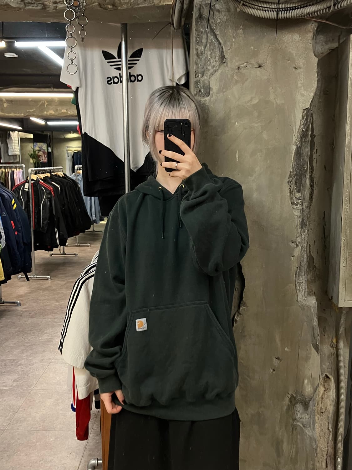 칼하트 후드티 그린 M  #csz2618 상품이미지2