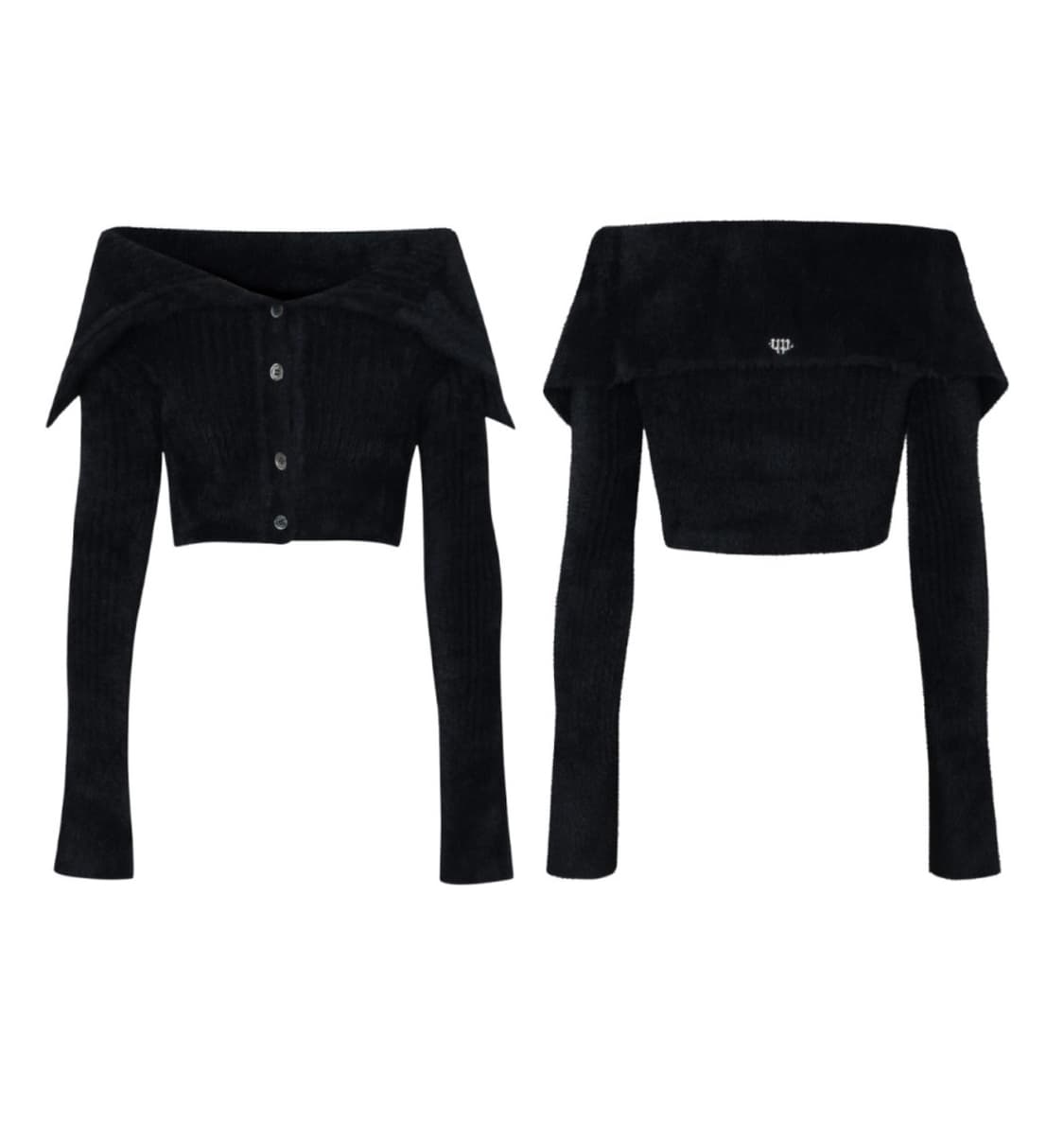 페인오어플레져 페탈 오프숄더 가디건 상품이미지1