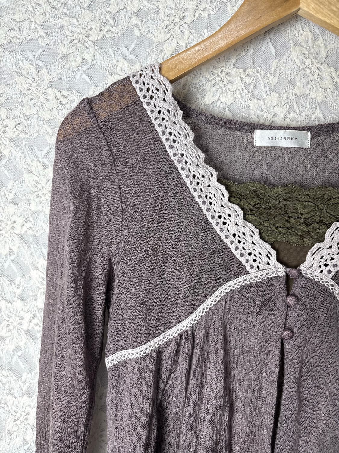 보라 레이스 가디건 나시 세트 상품이미지7