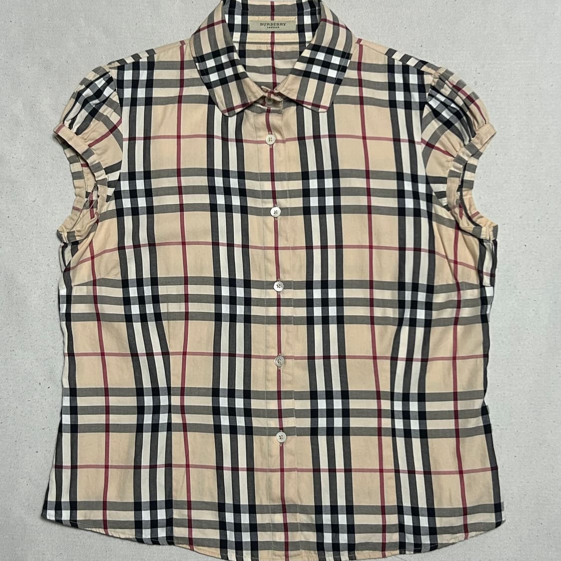 🫶🏻 버버리 노바체크 여성용 반팔 셔츠 🫶🏻 상품이미지1