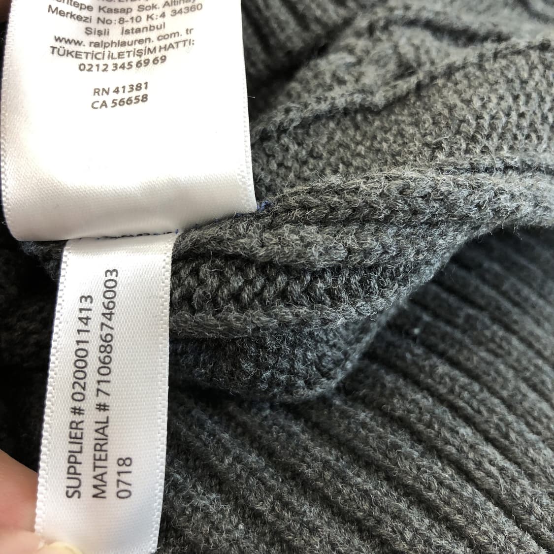 폴로 랄프로렌 실버포니 케이블니트 M 상품이미지7