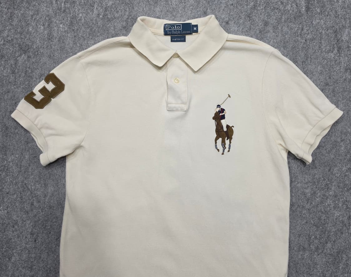 폴로 랄프로렌 멀티포니 빅포니 커스텀핏 PK 카라 반팔티 M 상품이미지3
