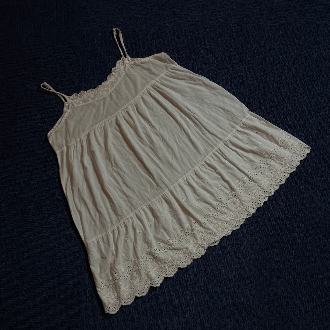 모리걸 레이스 끈나시 원피스 상품이미지1