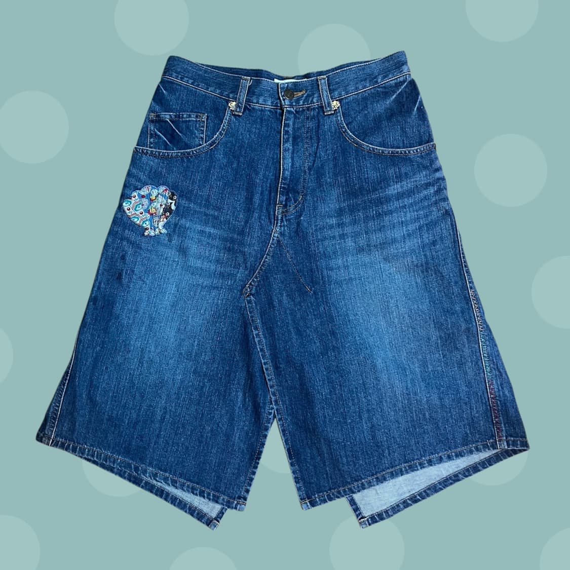 츠모리 치사토 빈티지 모리걸 패치워크 스커트 상품이미지3