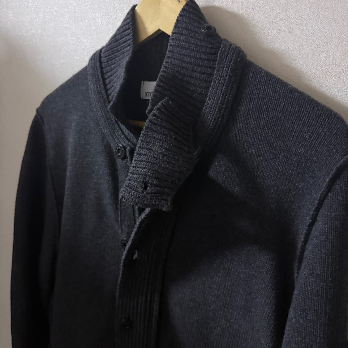 스톤아일랜드 두툼 울니트 집업 다크그레이 XL (남성 100정도) 상품이미지2