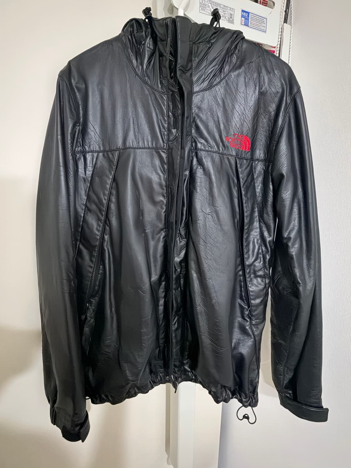 빈티지 노스페이스 퍼플라벨 레더집업 상품이미지1