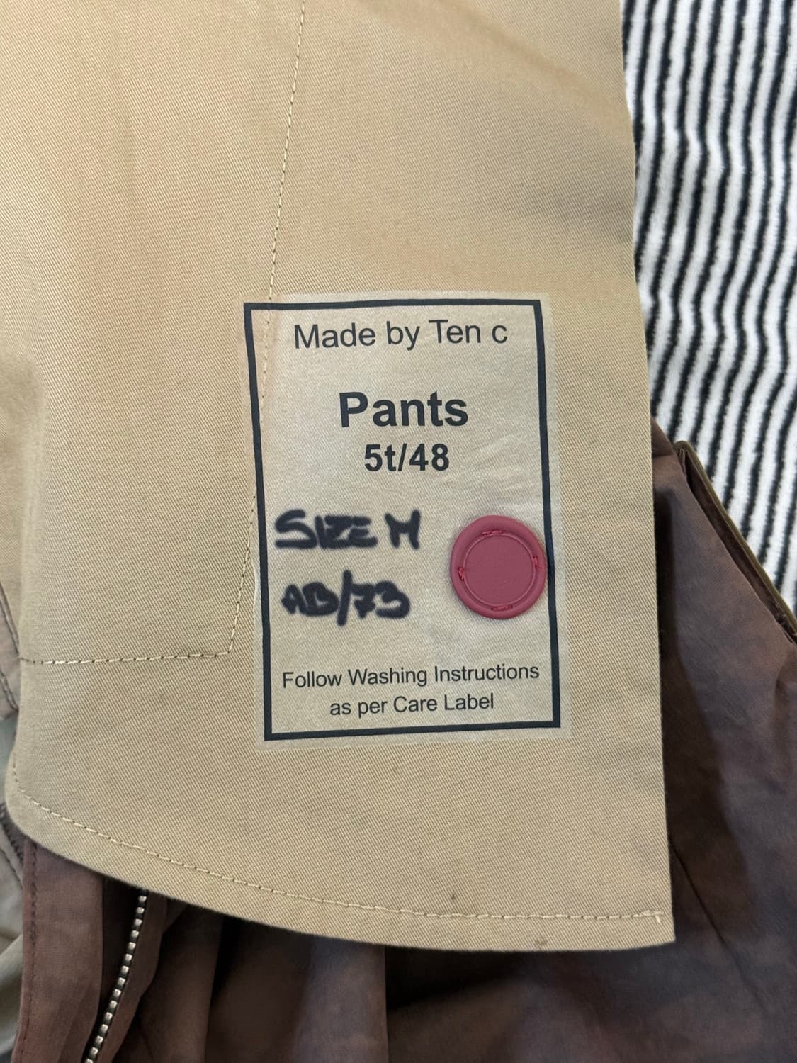 텐씨 어웨이크 뉴욕 콜라보 팬츠 M 상품이미지4