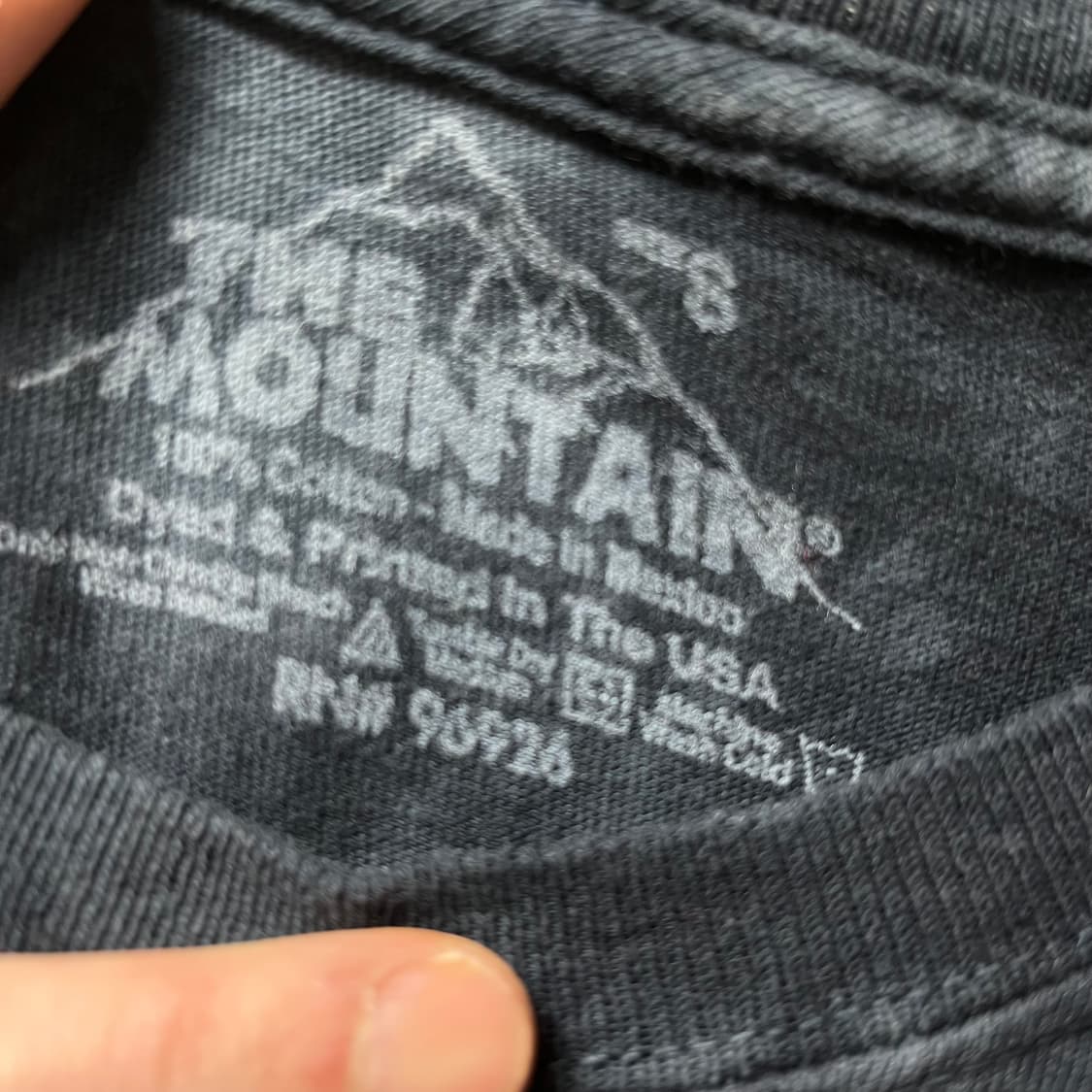 더마운틴 빈티지 다잉 좀프 프린팅 반팔티 S/90 상품이미지3