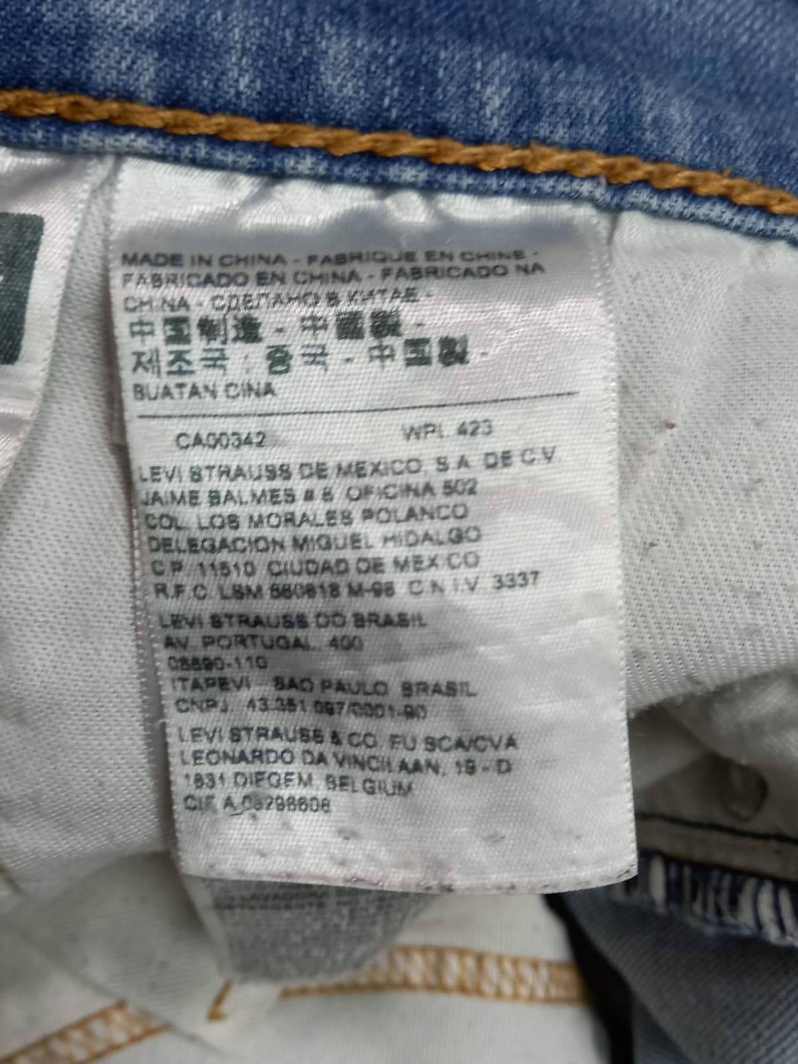 36 리바이스511 워싱 스판 슬림일자진 커스텀 36-454 상품이미지10