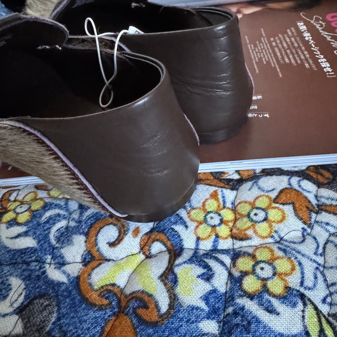 리얼 양가죽 모피 헤어리 퍼 레더 단화 로퍼 상품이미지4