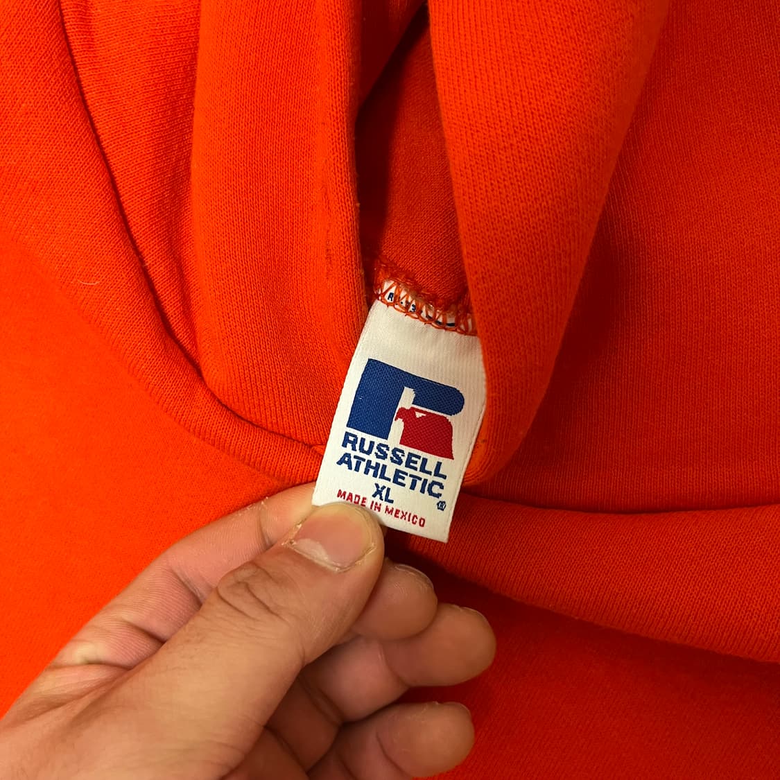 [XL] 90s 빈티지 러셀 후드 오렌지 상품이미지3