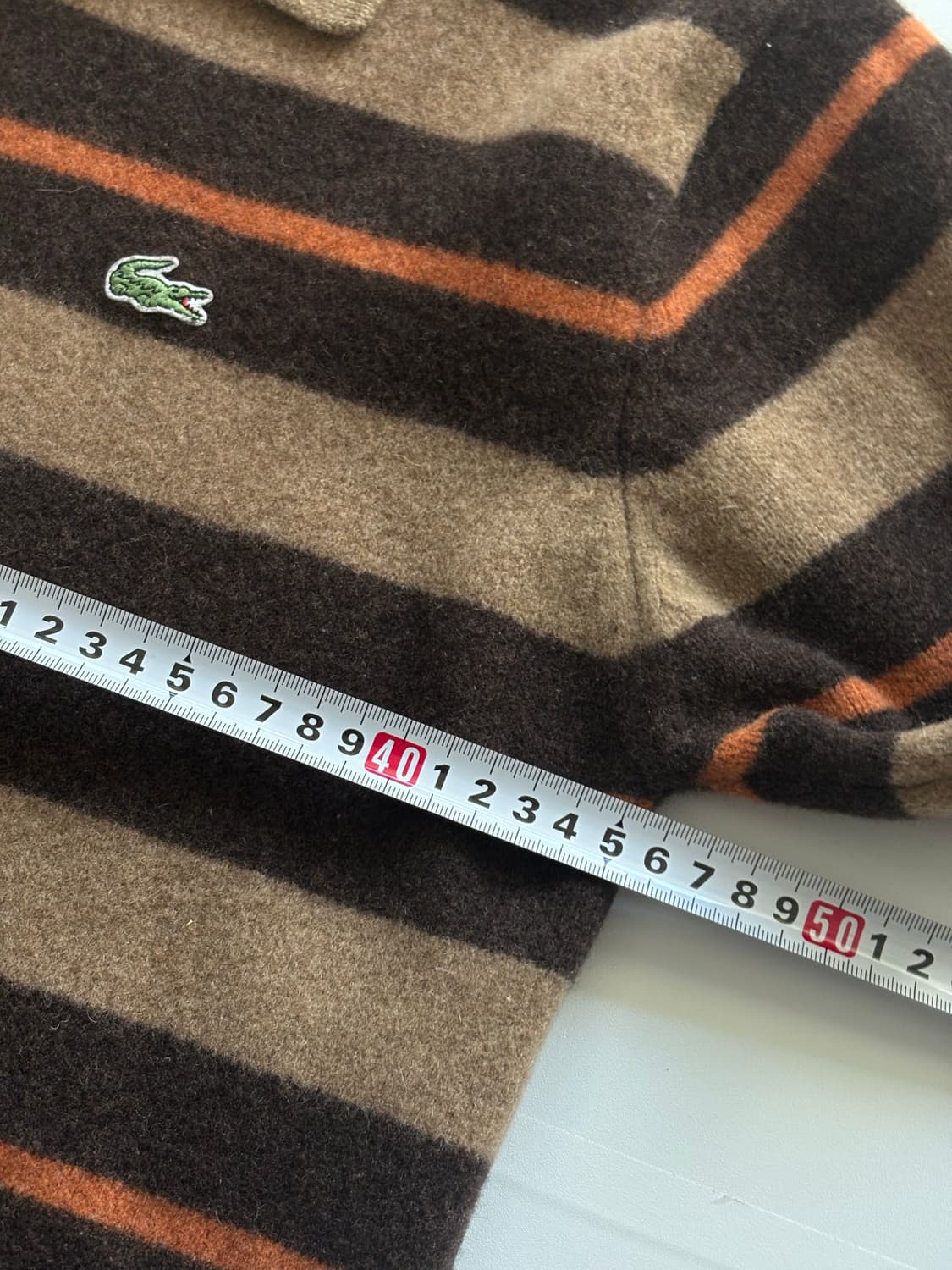 Lacoste 라코스테 스트라이프 하프 니트 상품이미지5