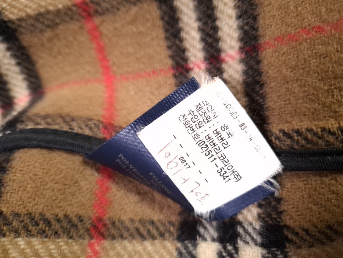 오리지날 영국제조 버버리 노바체크 더플 울 코트 상품이미지4