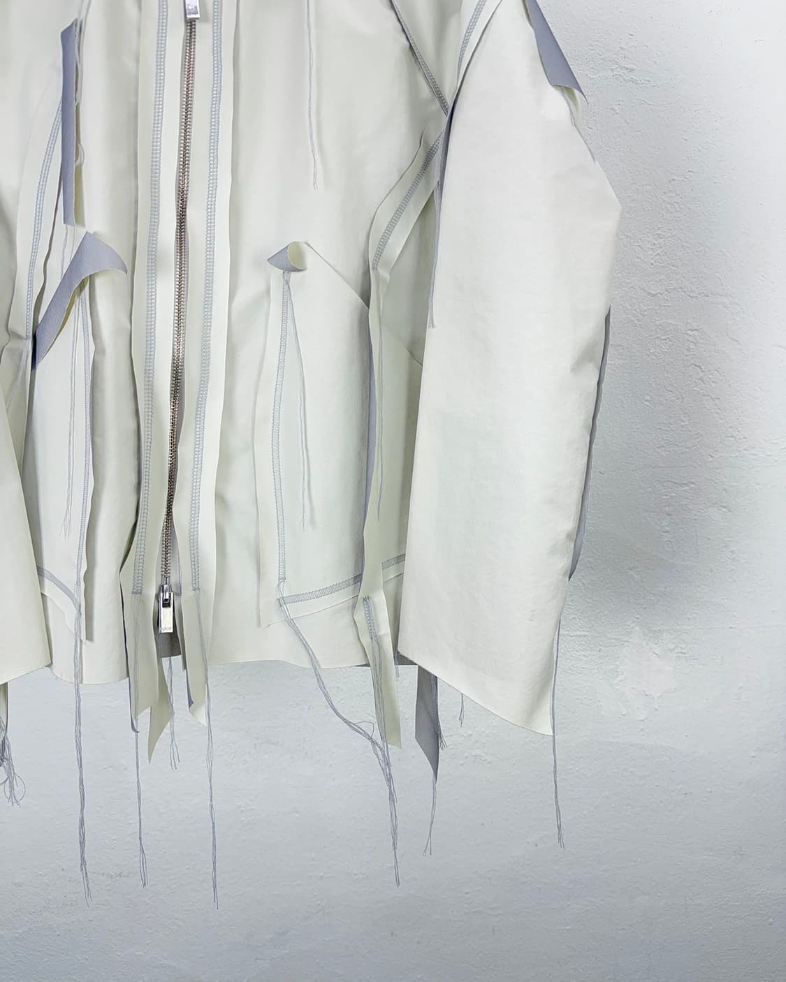 설밤 디스트레스드 오버록 레이어드 셋업 상의 상품이미지5