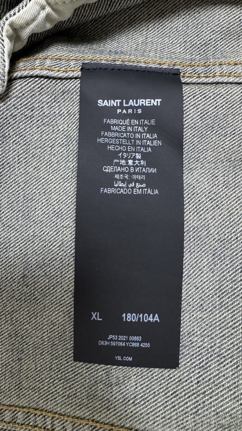 생로랑 남성 데님자켓 XL 상품이미지4
