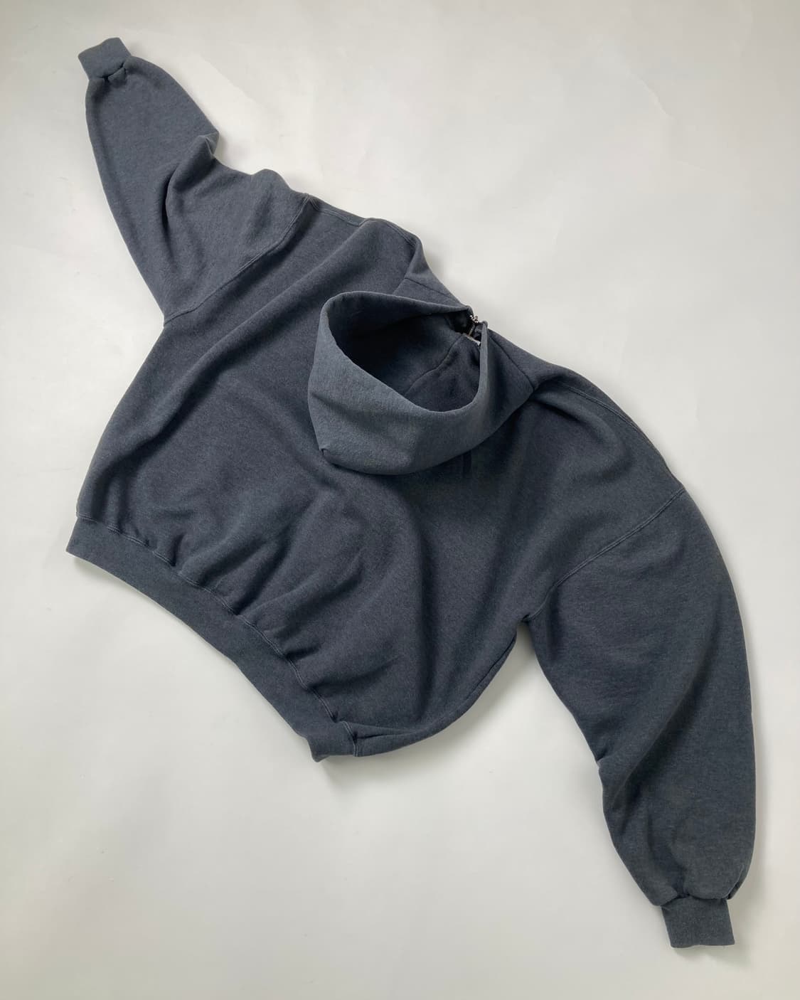 90s Russell Zip Up Hoodie (charcoal) 상품이미지2