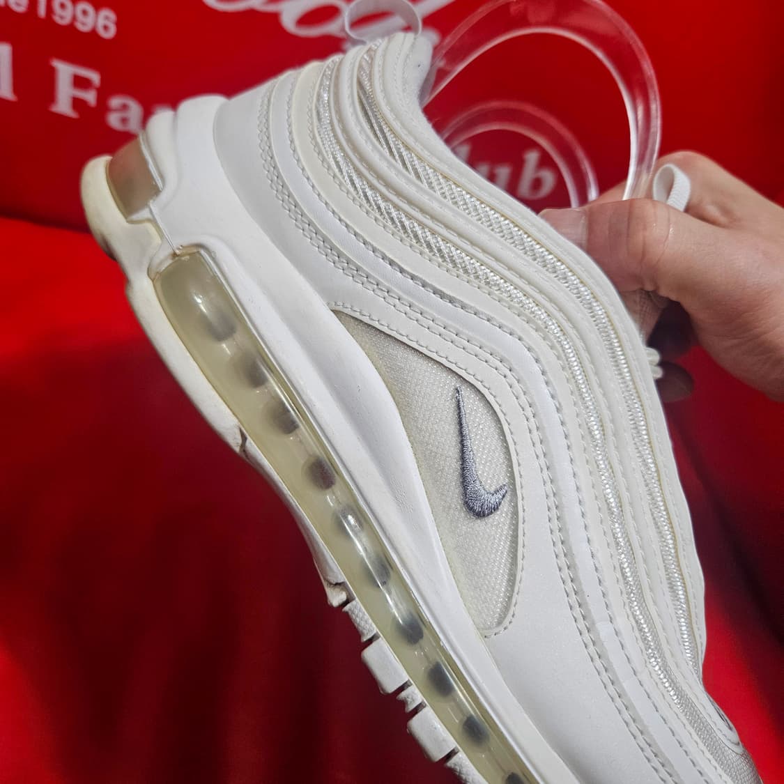 나이키(Nike) 에어맥스 97 트리플 화이트 255size 상품이미지3