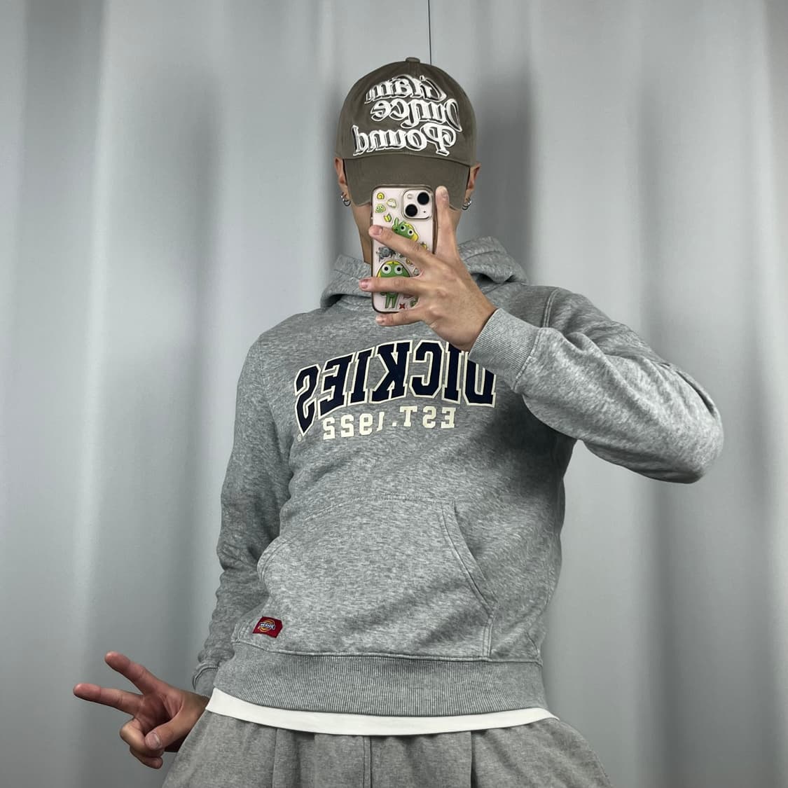 <디키즈 1922 그레이 후드티> No.1375 상품이미지2